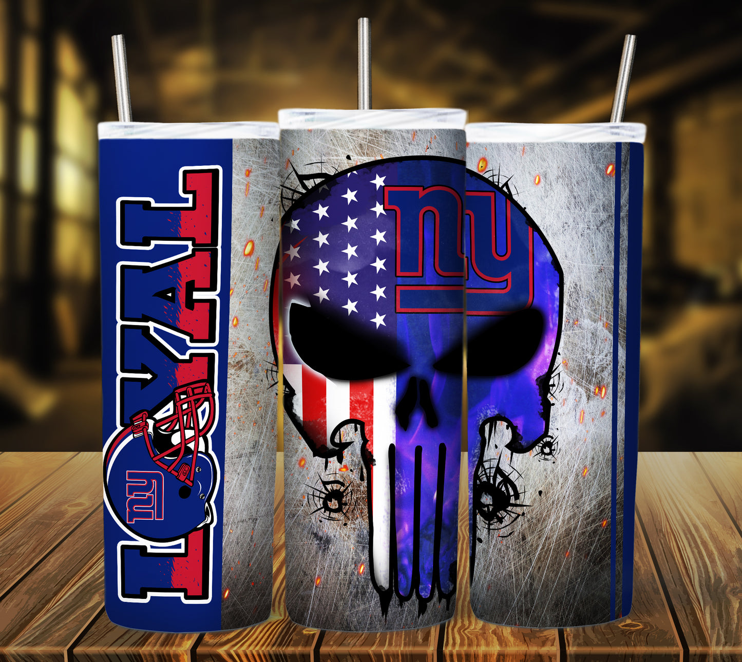 Football 20oz Sublimation Tumbler Image