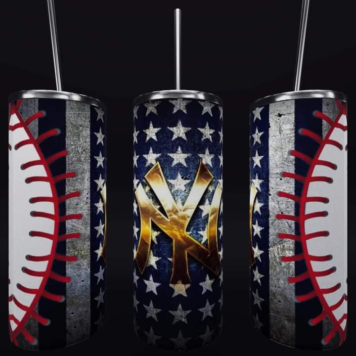 Baseball 20oz Sublimation Tumbler Image