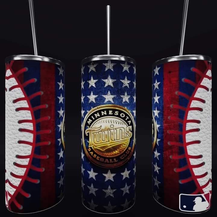 Baseball 20oz Sublimation Tumbler Image