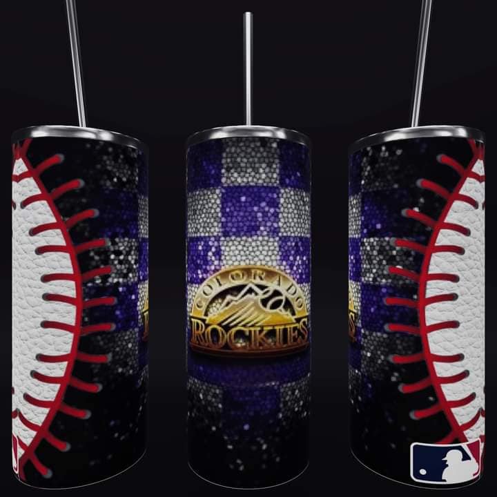 Baseball 20oz Sublimation Tumbler Image