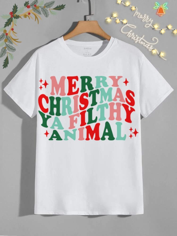 Cute Christmas Friends Sublimation/DTF T-Shirt Image Bundle