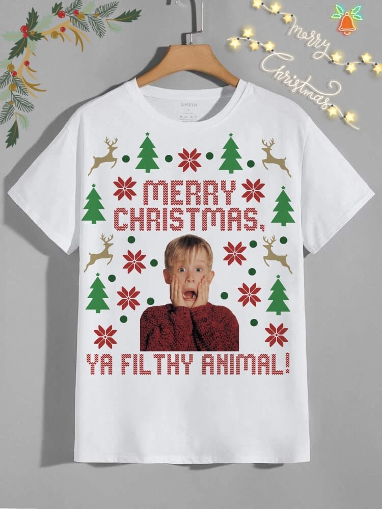 Cute Christmas Friends Sublimation/DTF T-Shirt Image Bundle