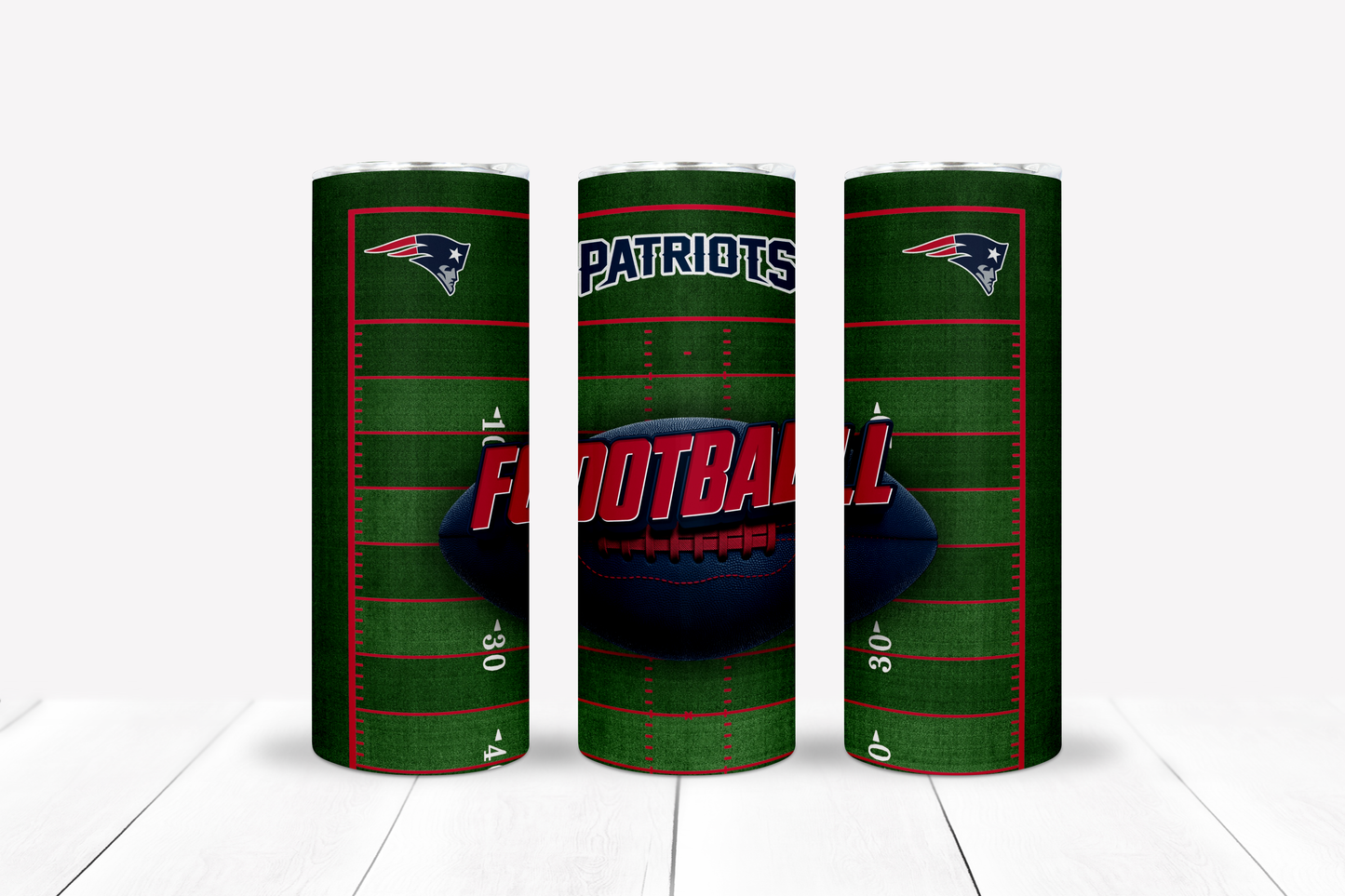 Football 20oz Sublimation Tumbler Image