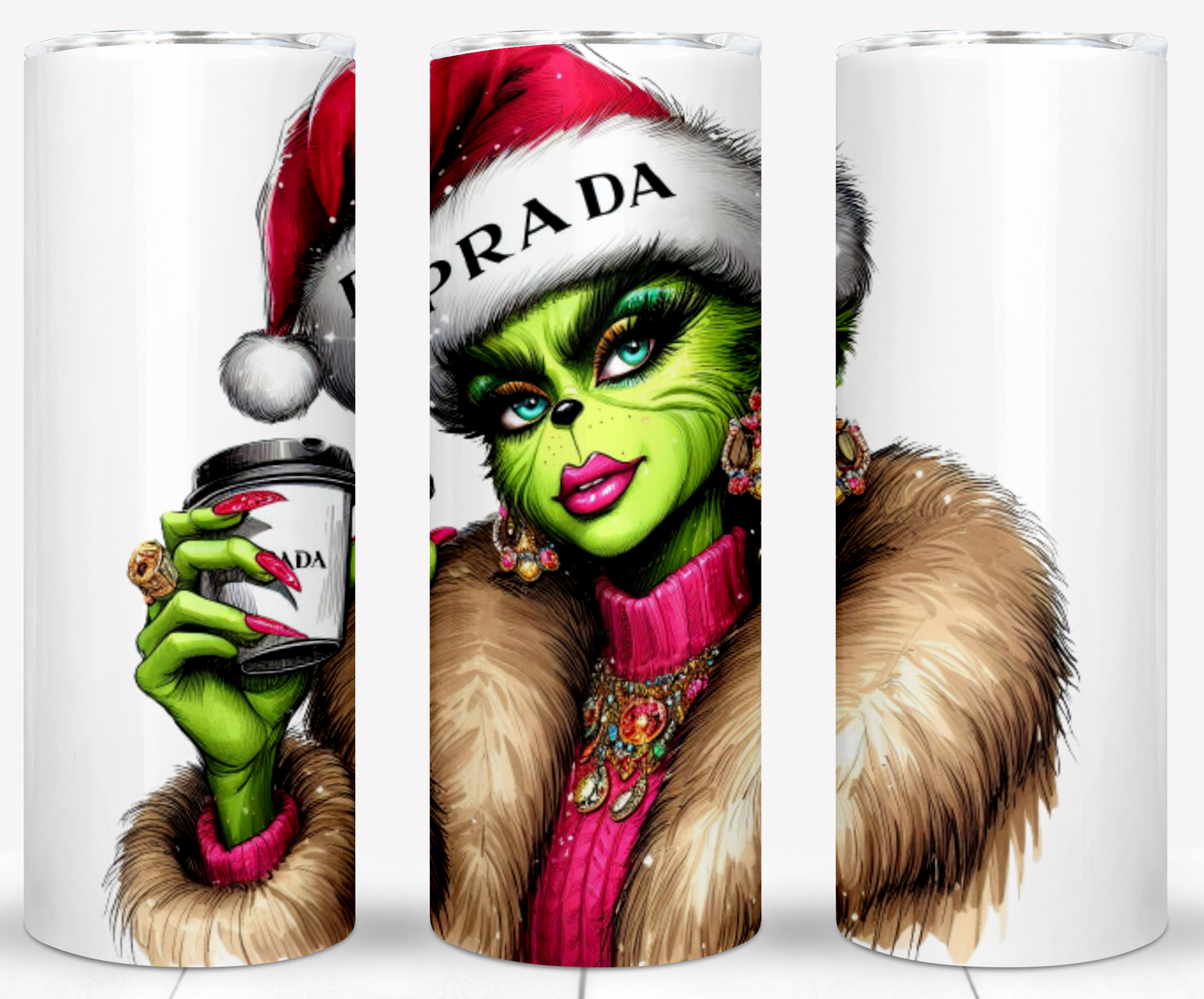 30+ Christmas Brand Grinch Sublimation 20oz Tumbler Images Bundle