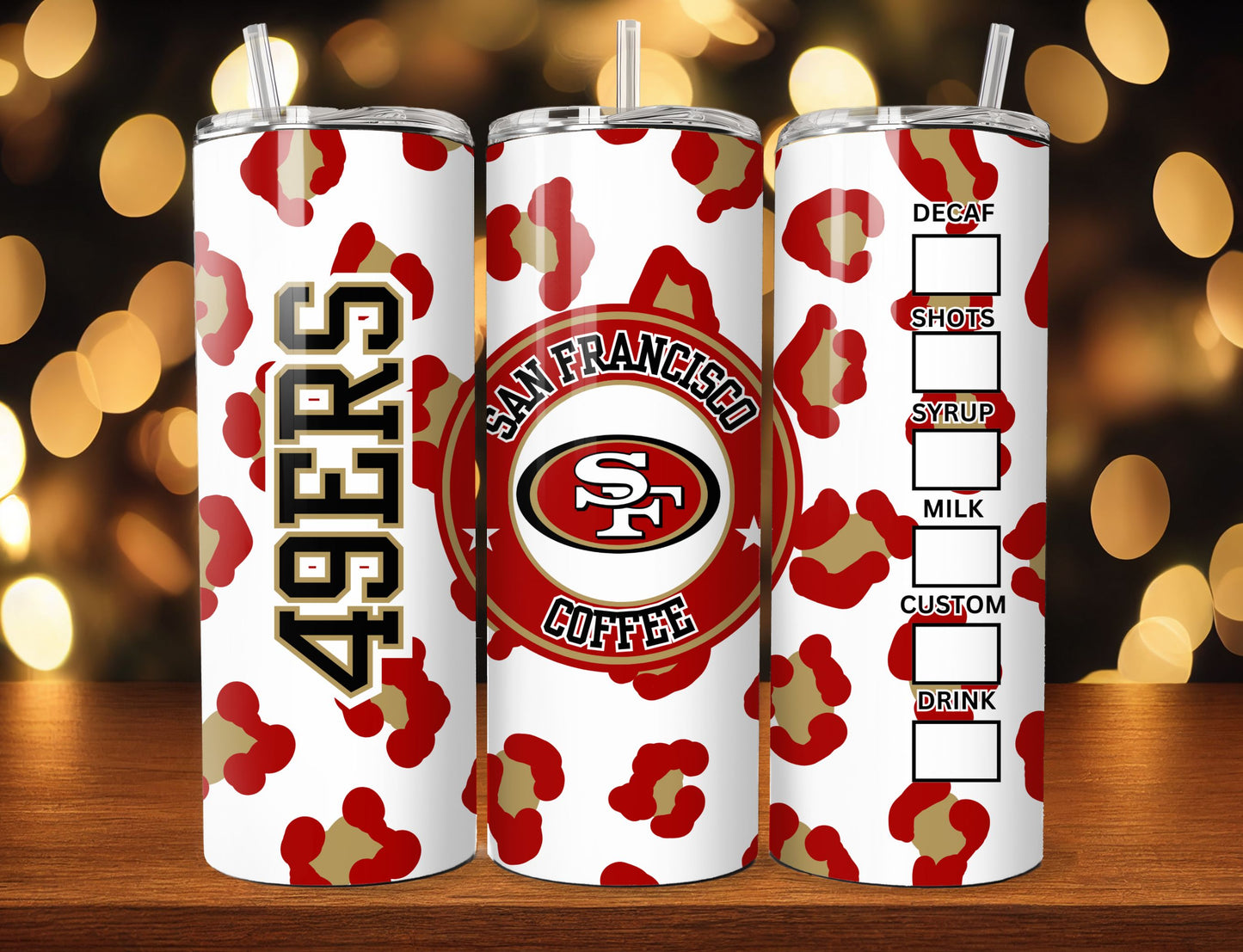 Football 20oz Sublimation Tumbler Image