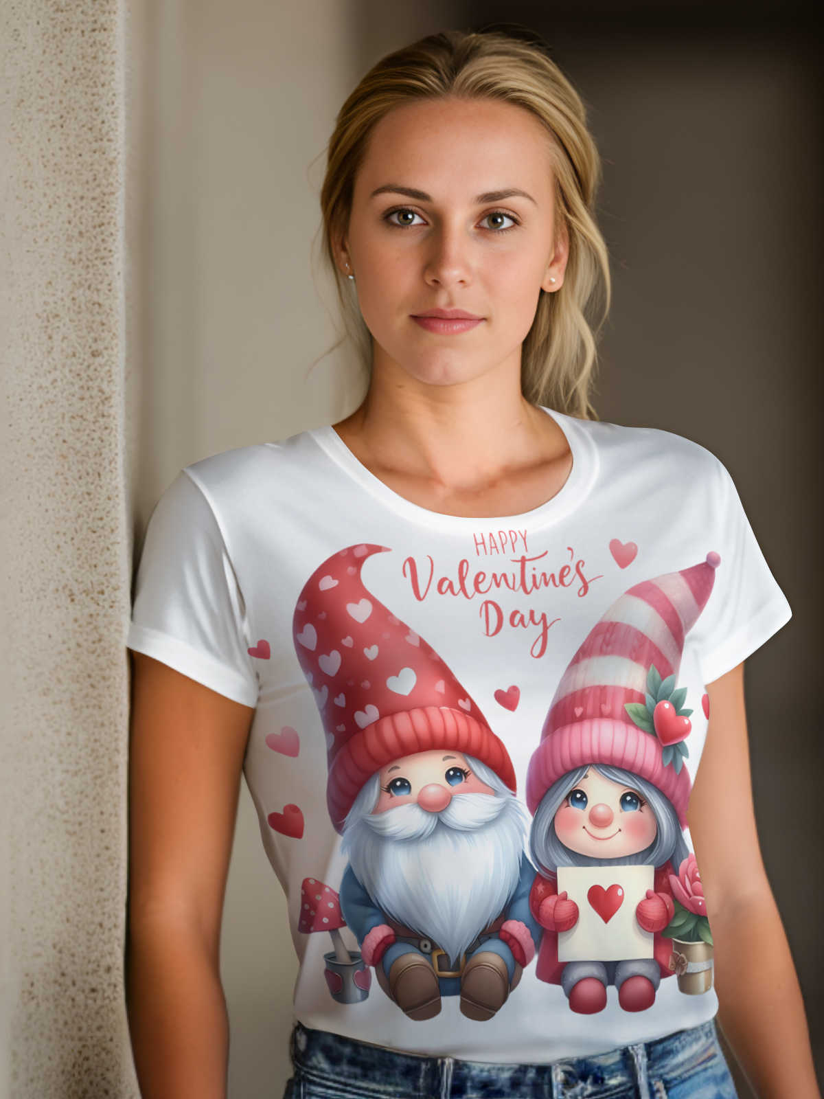 Gnomes Valentine Sublimation/DTF T-Shirt Images Bundle