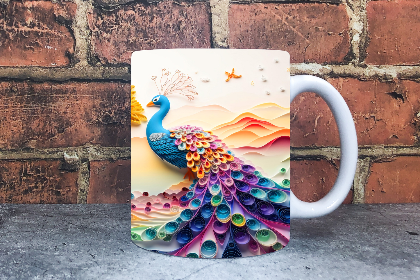 Peacock 20oz Sublimation Mug Images Bundle