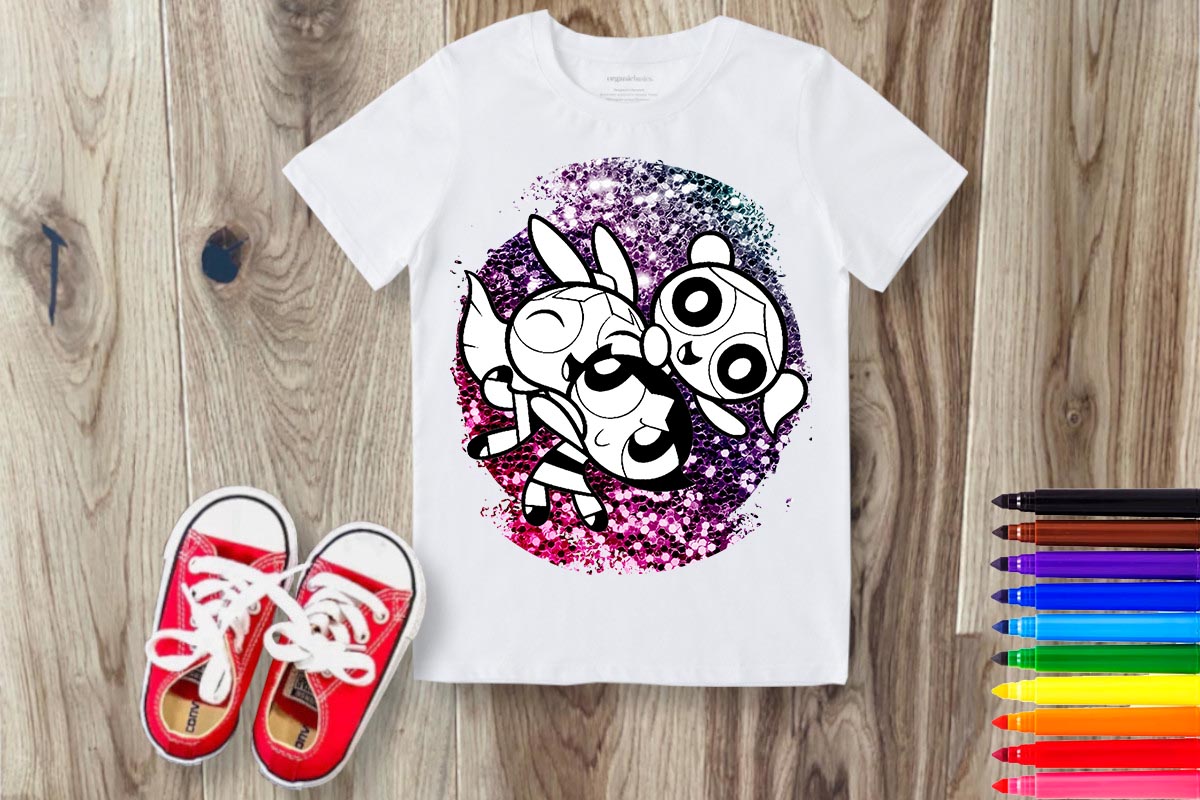 Coloring Cartoon Sublimation/DTF T-Shirt Images Bundle