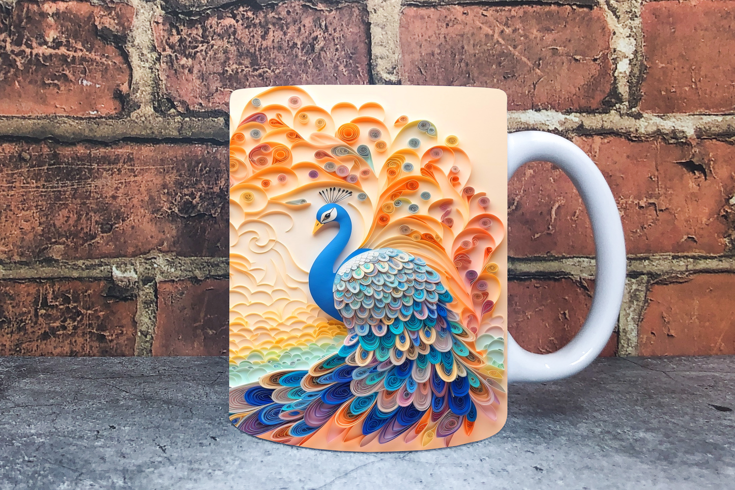 Peacock 20oz Sublimation Mug Images Bundle