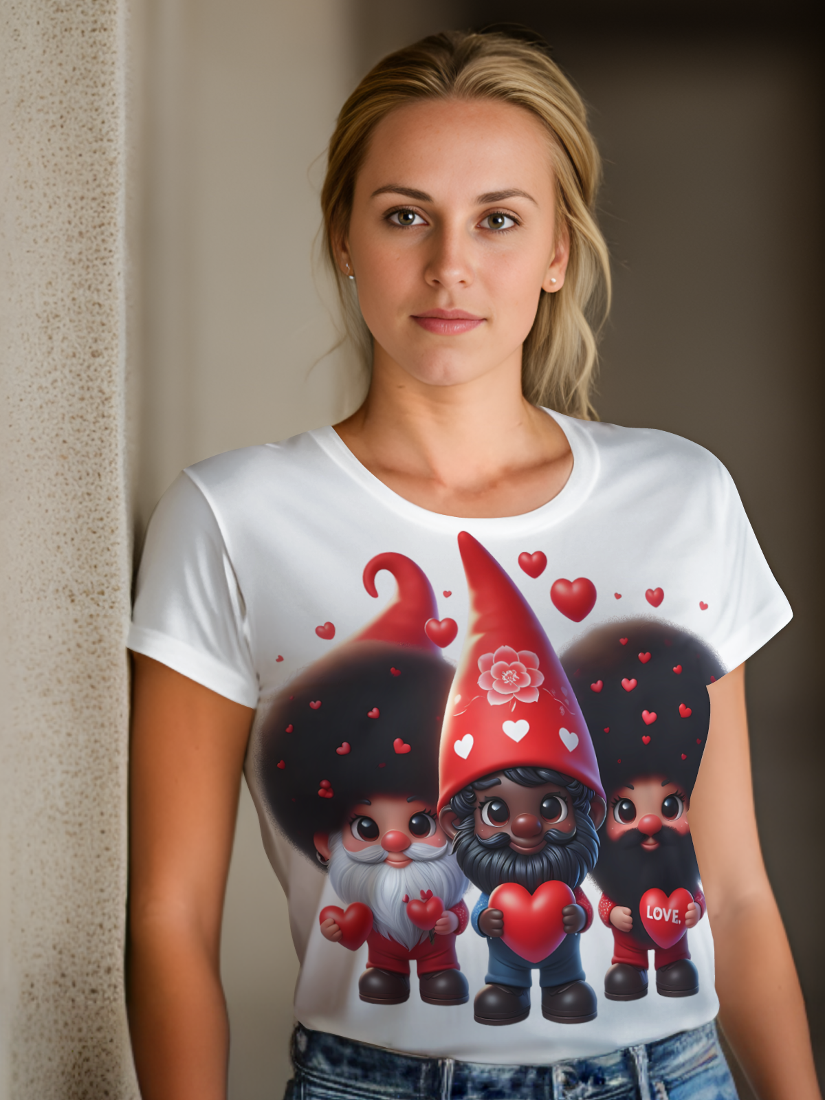 Gnomes Valentine Sublimation/DTF T-Shirt Images Bundle