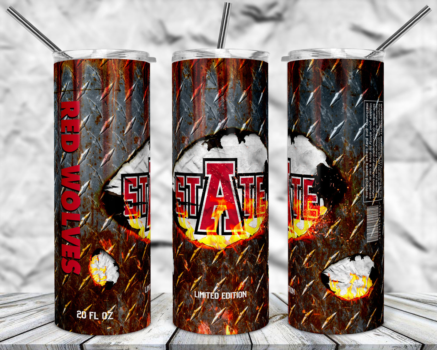 Rust College 20oz Sublimation Tumbler Images Bundle