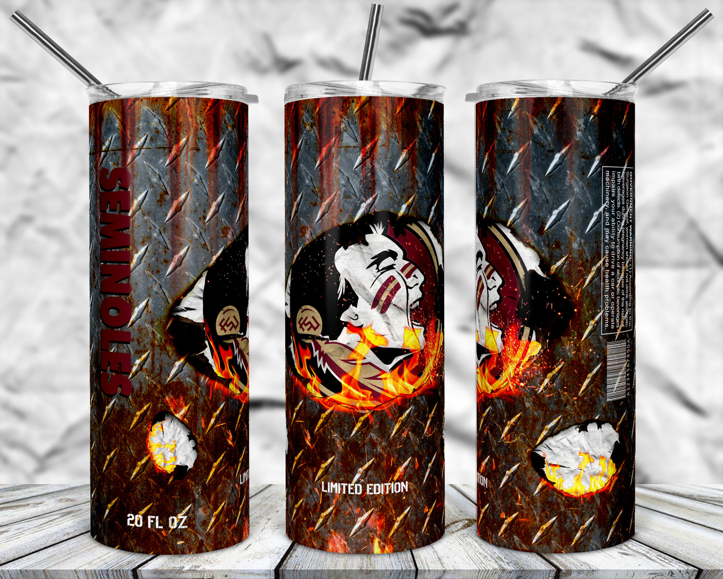 Rust College 20oz Sublimation Tumbler Images Bundle