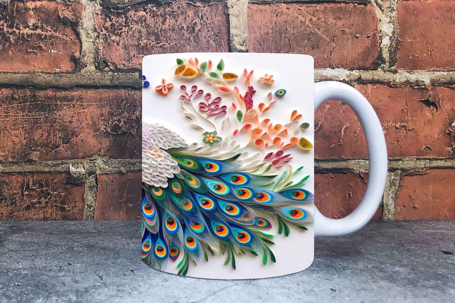 Peacock 20oz Sublimation Mug Images Bundle