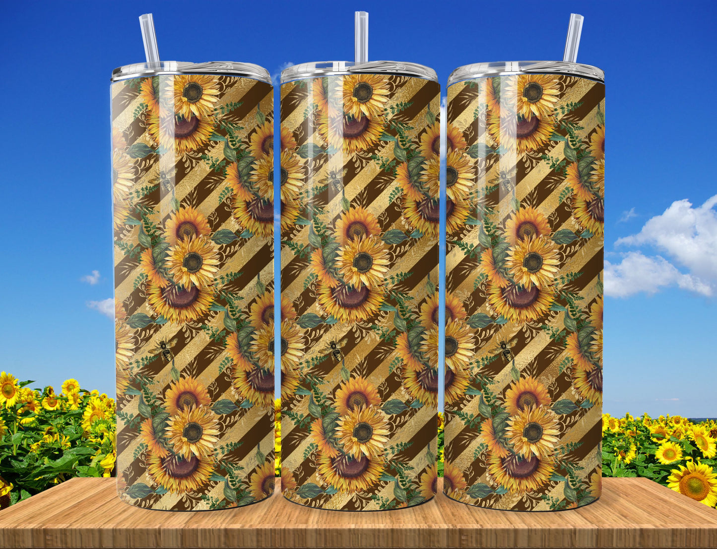 Sunflowers Sublimation 20oz Images Bundle