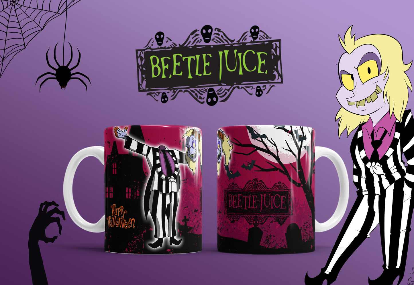 20 Cute Halloween Sublimation 11/15oz Mug Images Bundle