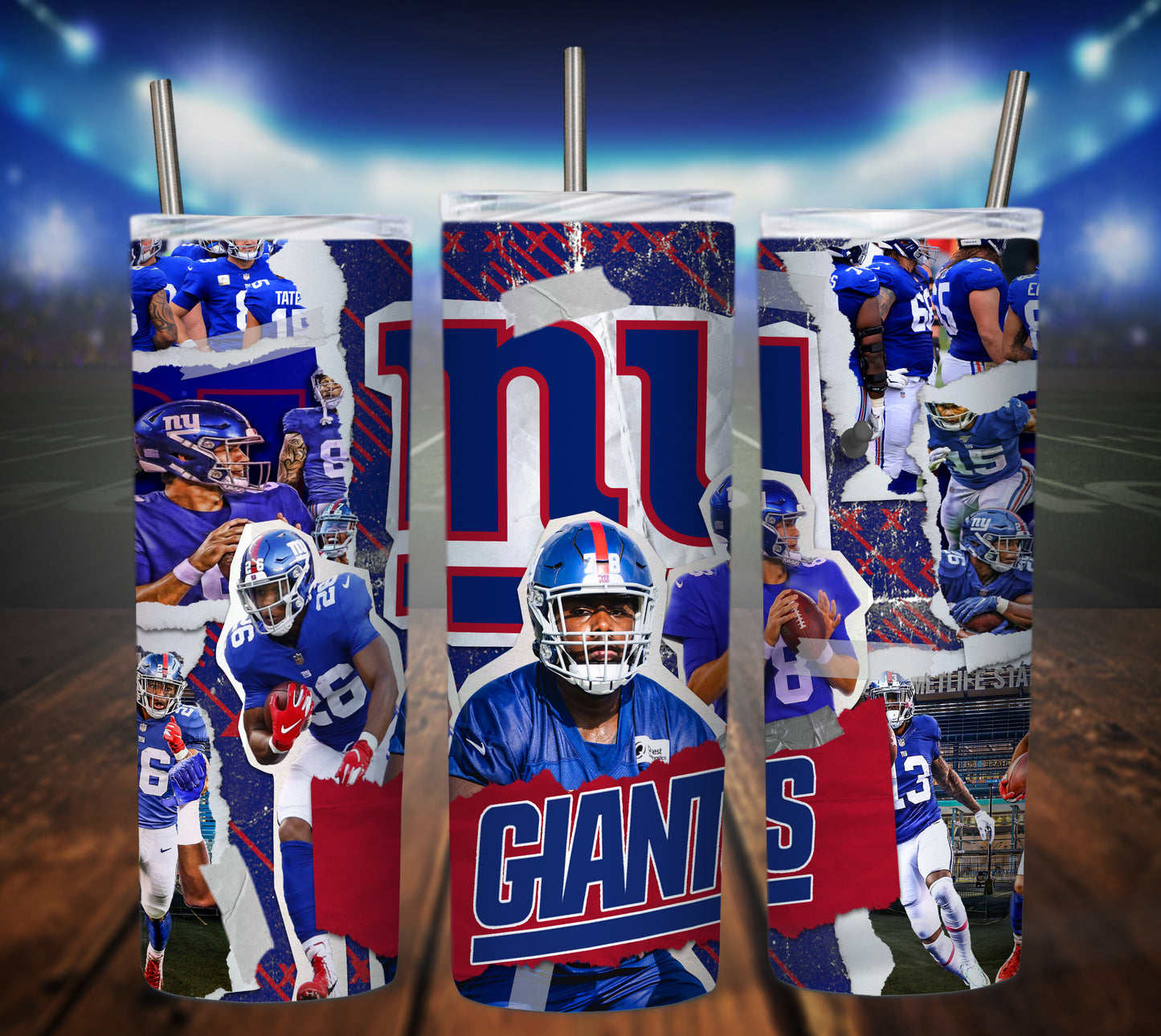 Football 20oz Sublimation Tumbler Image