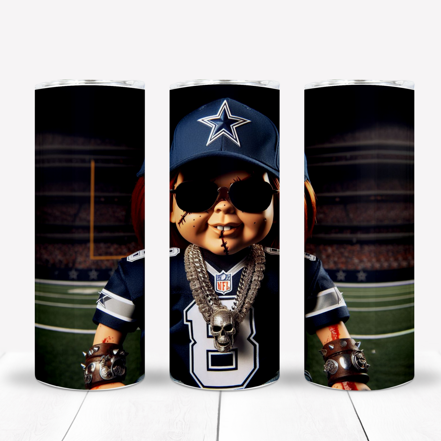 Chucky Football Sublimation/DTF T-Shirt Images Bundle