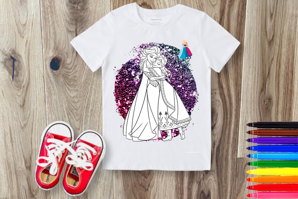 Coloring Cartoon Sublimation/DTF T-Shirt Images Bundle