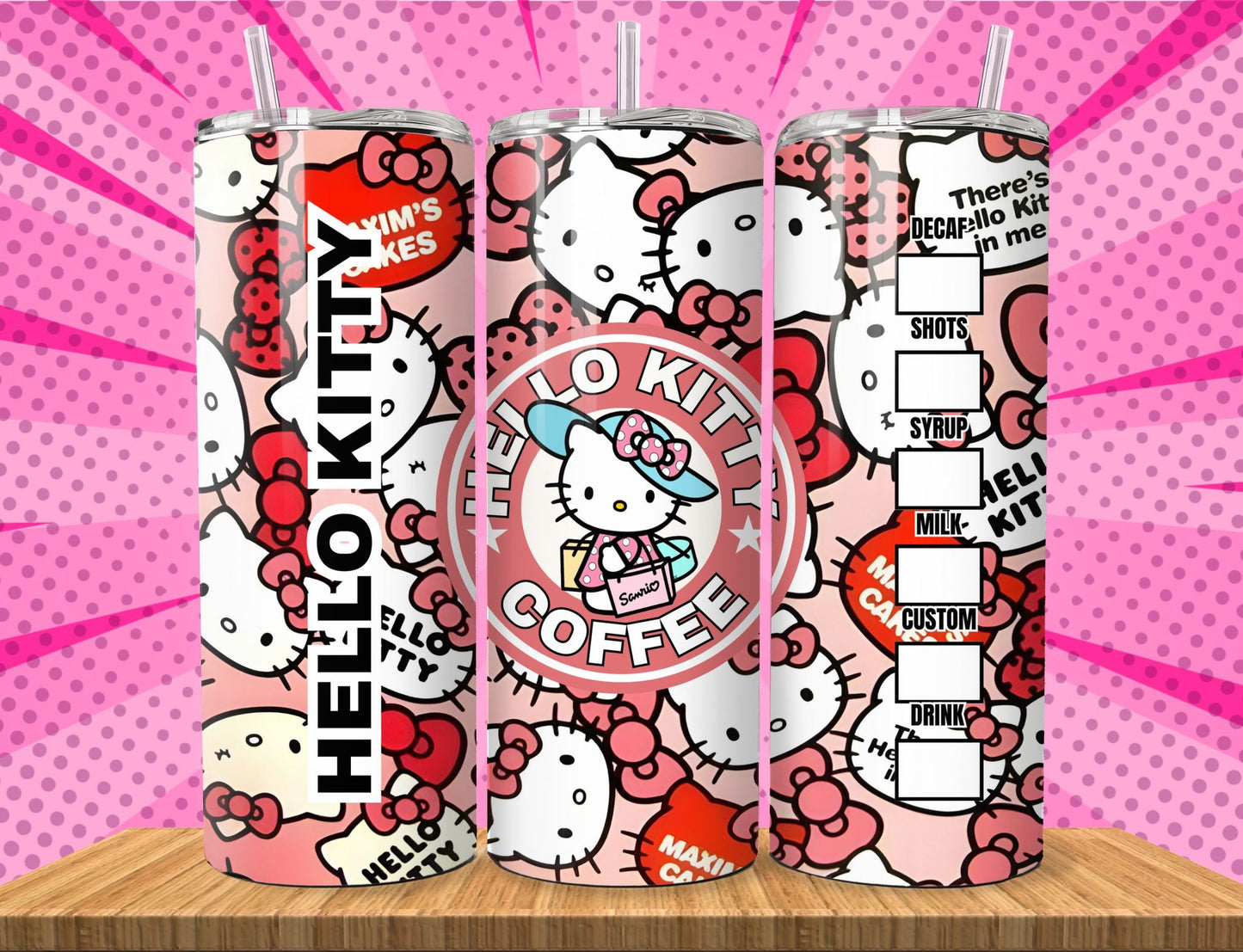 Cute Hello Kitty Sublimation 20oz Images Bundle