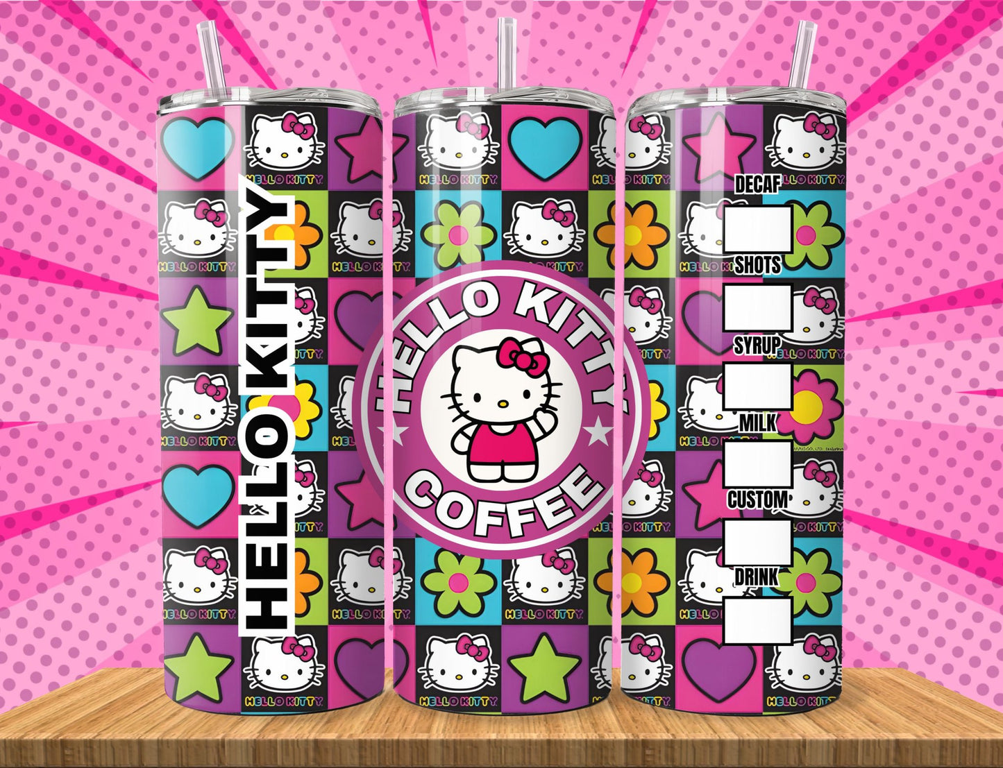 Cute Hello Kitty Sublimation 20oz Images Bundle