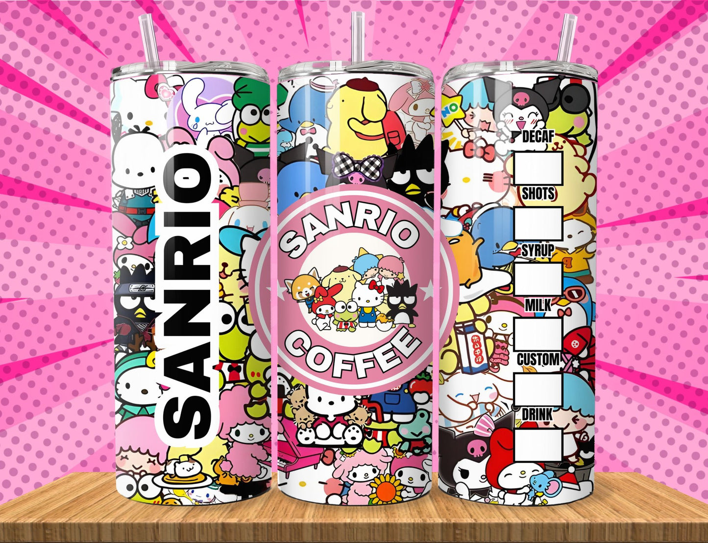 Cute Hello Kitty Sublimation 20oz Images Bundle