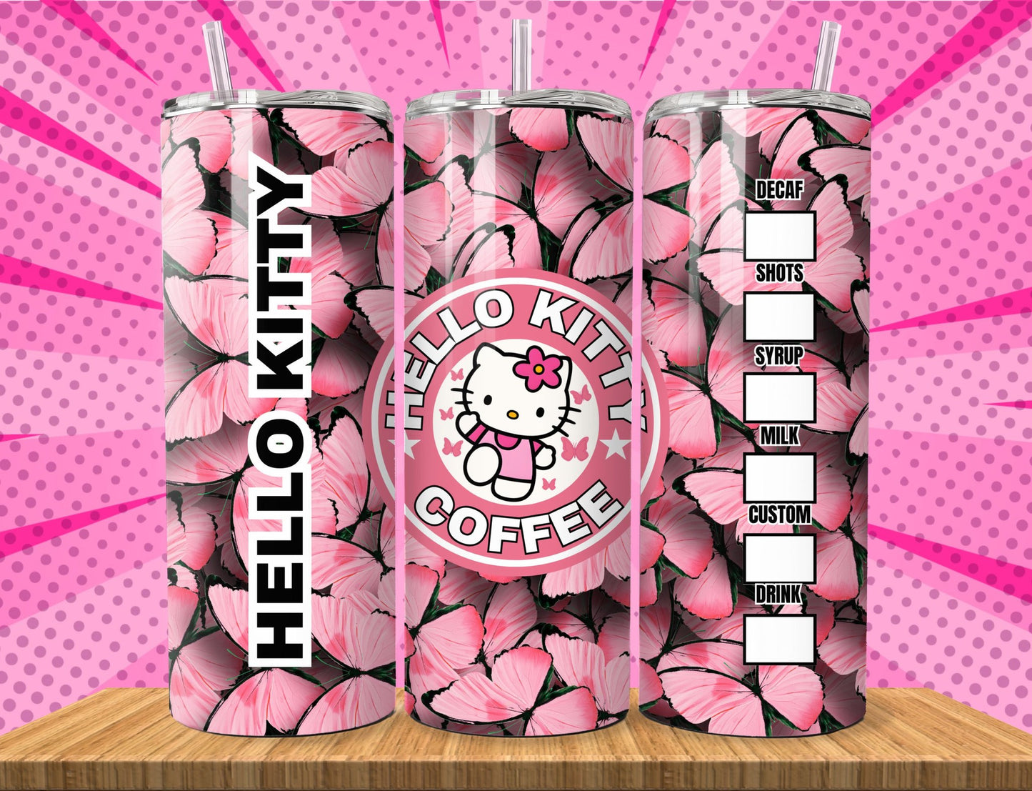 Cute Hello Kitty Sublimation 20oz Images Bundle