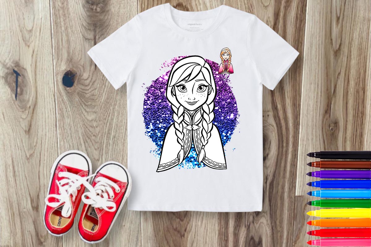 Coloring Cartoon Sublimation/DTF T-Shirt Images Bundle