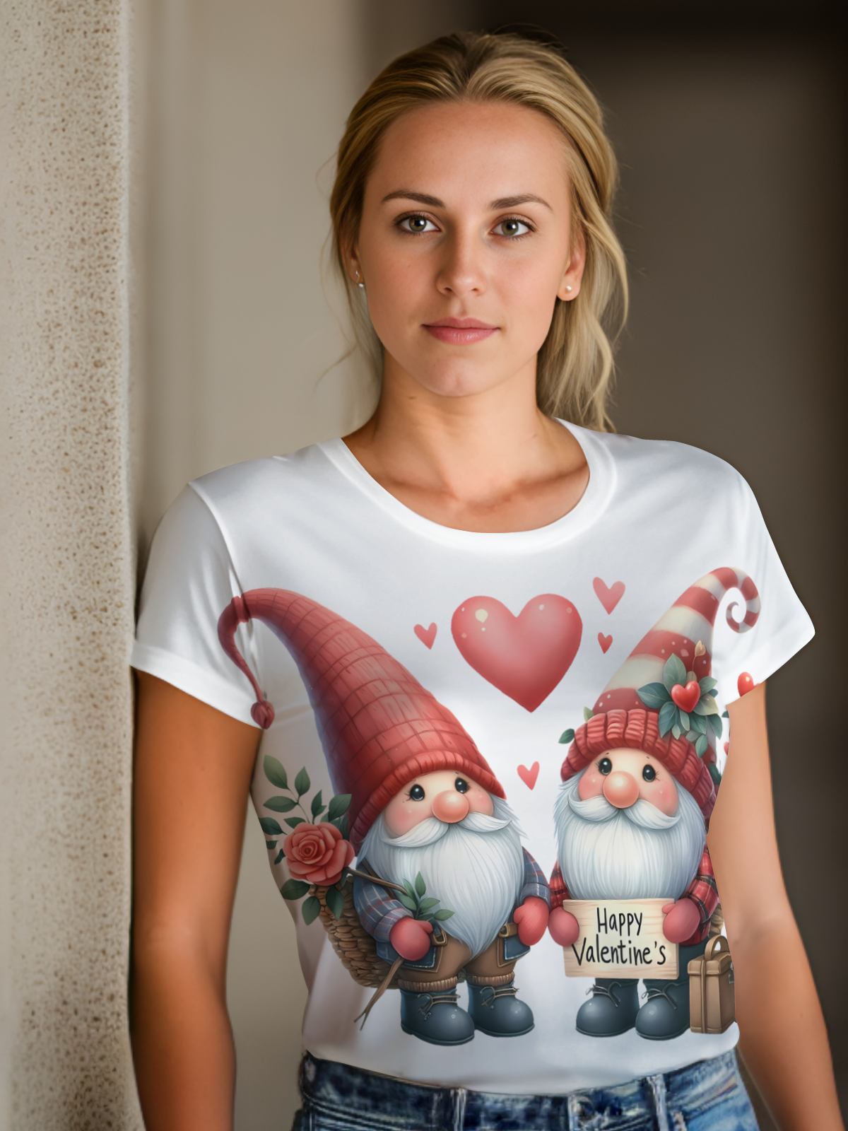 Gnomes Valentine Sublimation/DTF T-Shirt Images Bundle