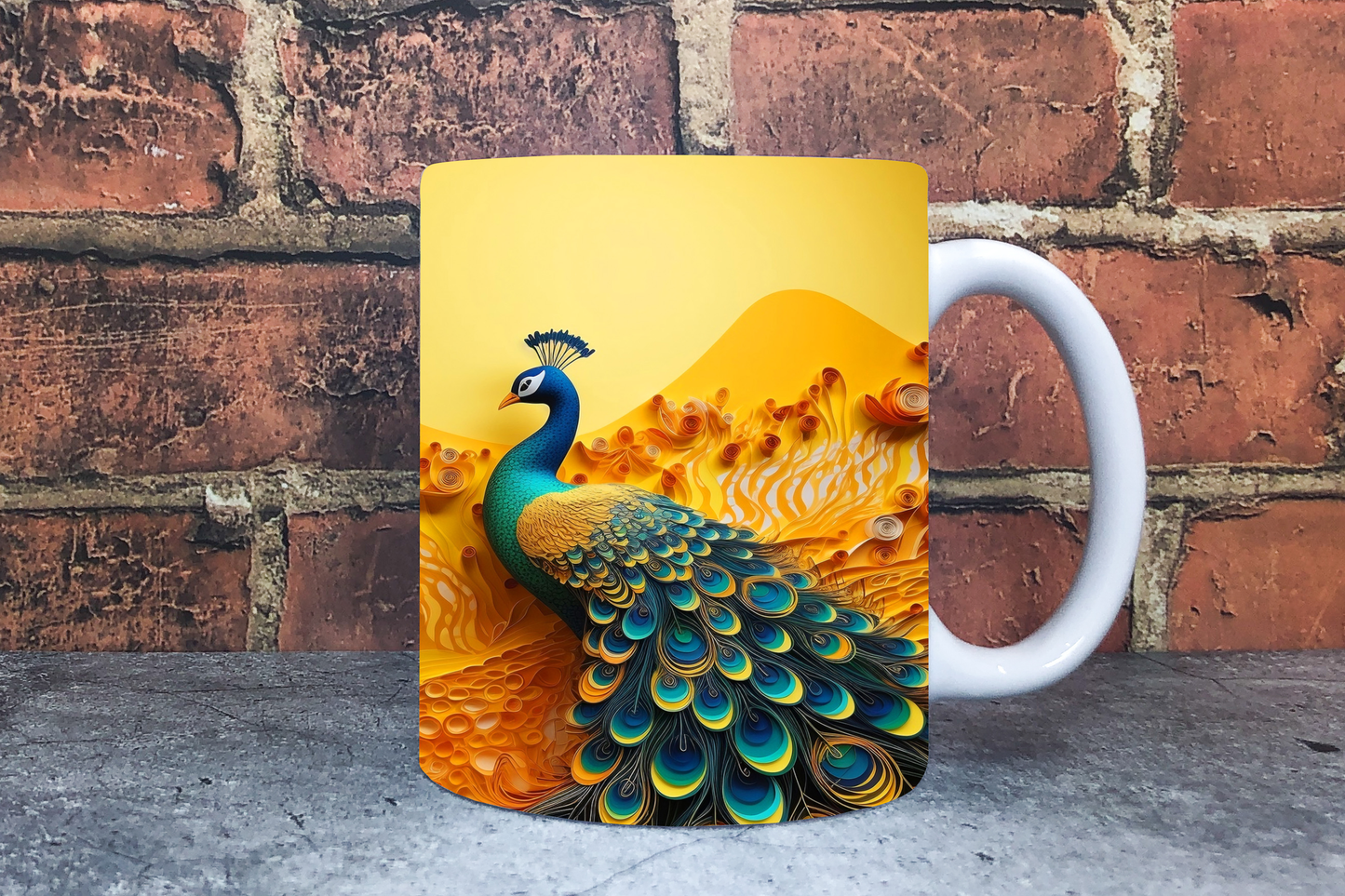 Peacock 20oz Sublimation Mug Images Bundle