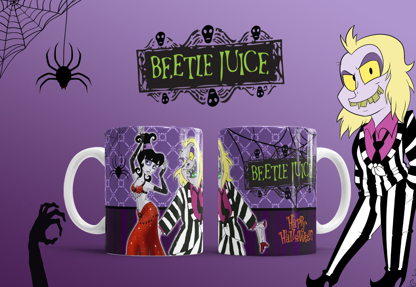 20 Cute Halloween Sublimation 11/15oz Mug Images Bundle