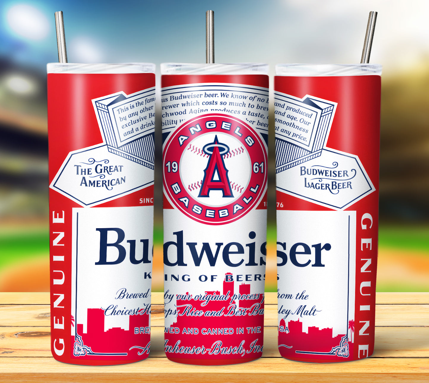 Baseball 20oz Sublimation Tumbler Image