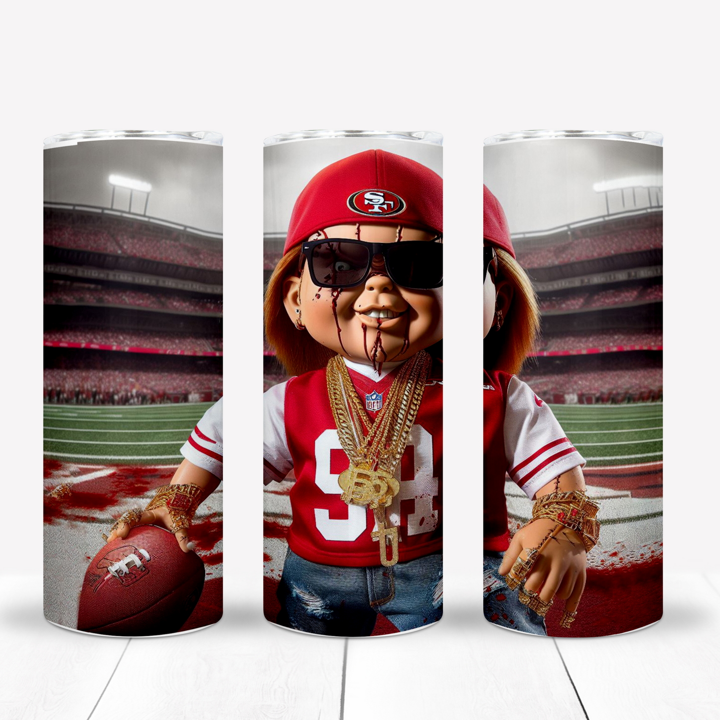 Chucky Football Sublimation/DTF T-Shirt Images Bundle