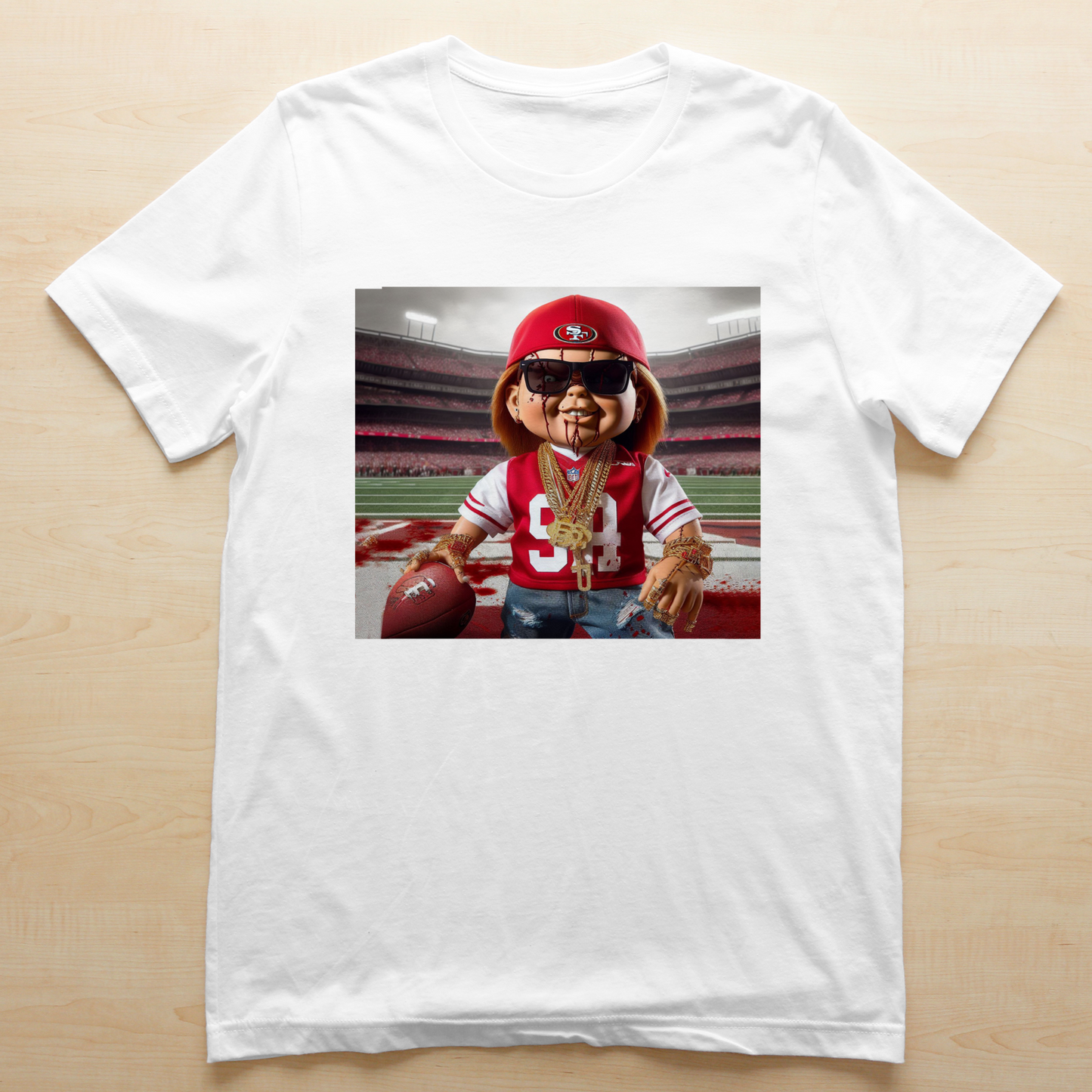 Chucky Football Sublimation/DTF T-Shirt Images Bundle