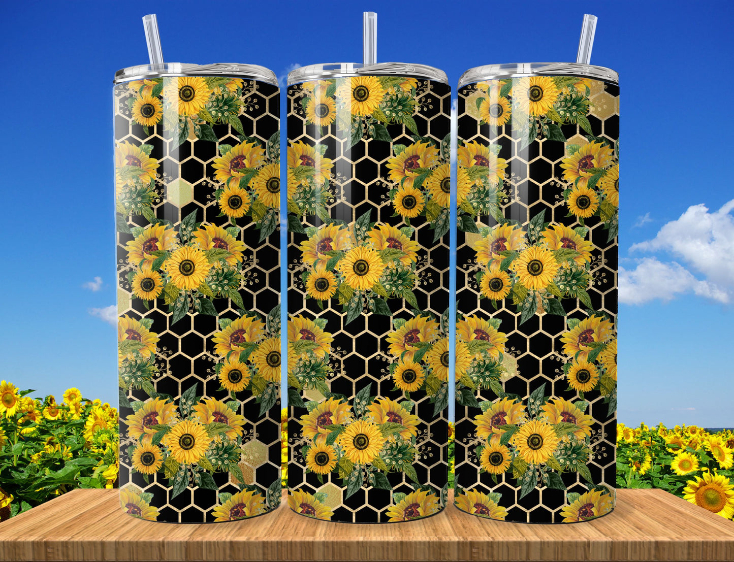 Sunflowers Sublimation 20oz Images Bundle