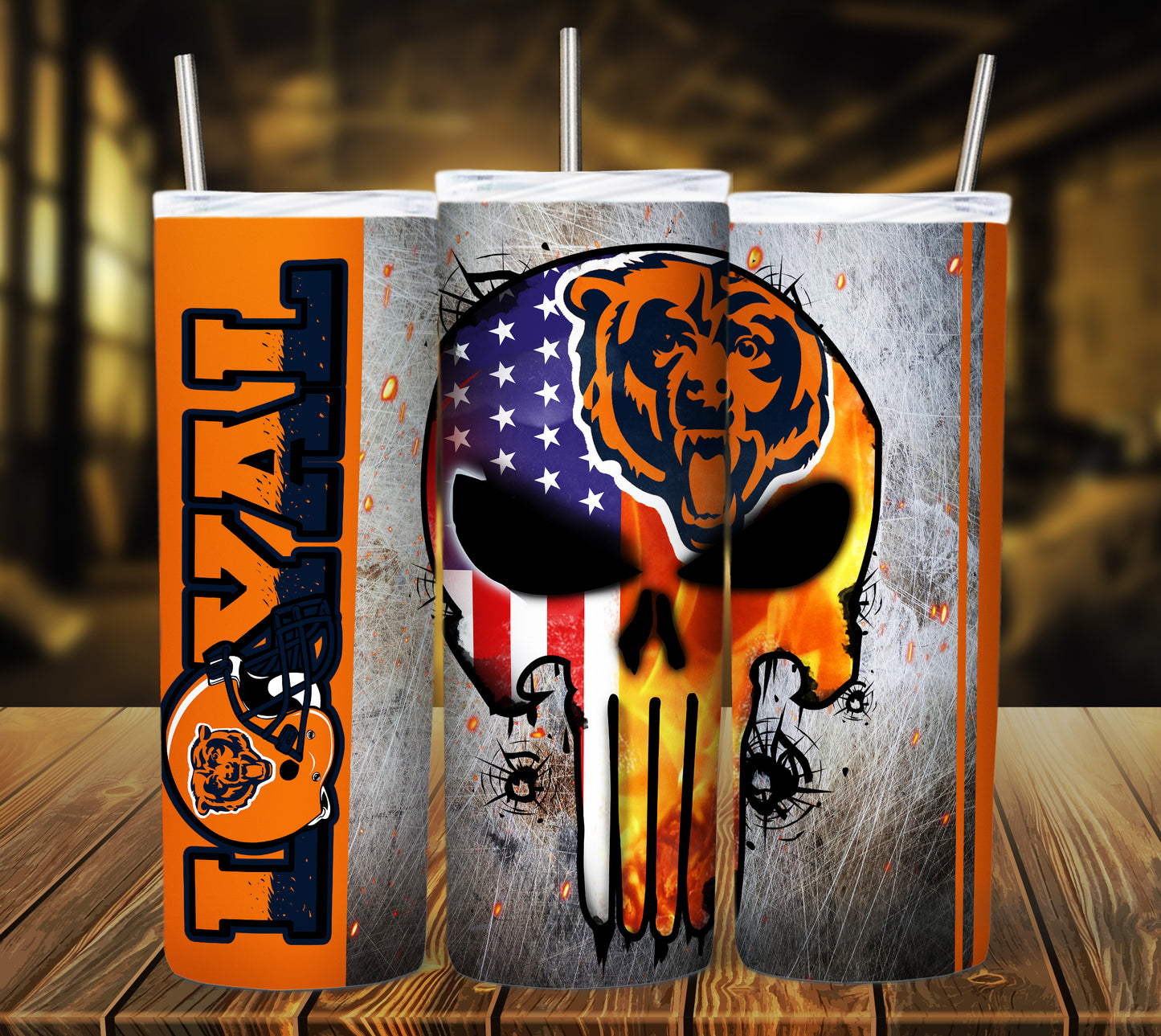 Football 20oz Sublimation Tumbler Image