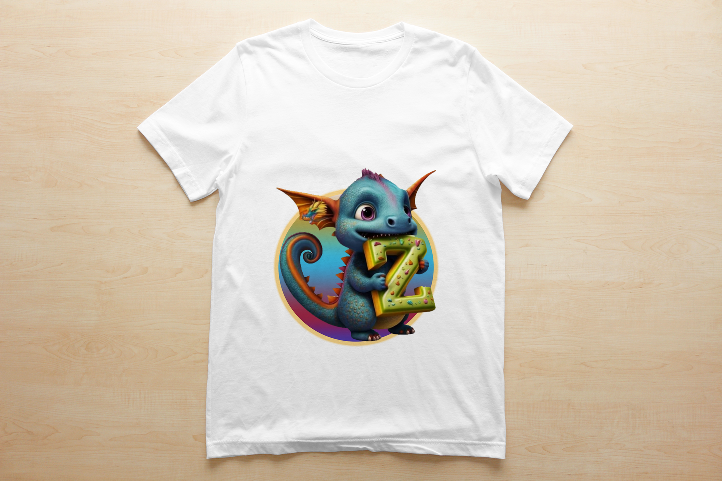 Kids ABC Dragon Images Sublimation/DTF T-Shirt Bundle