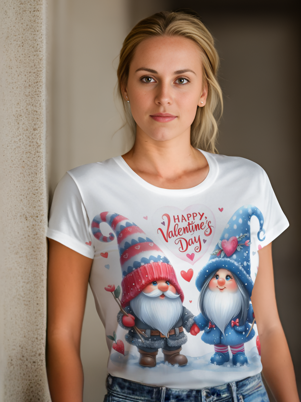 Gnomes Valentine Sublimation/DTF T-Shirt Images Bundle