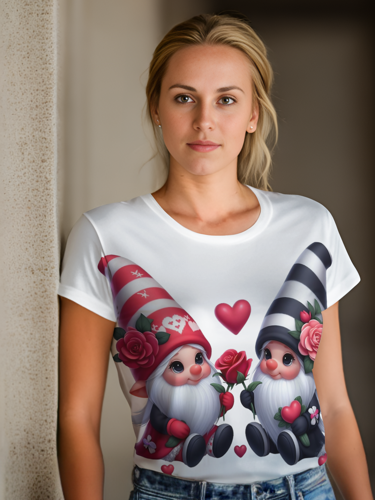 Gnomes Valentine Sublimation/DTF T-Shirt Images Bundle