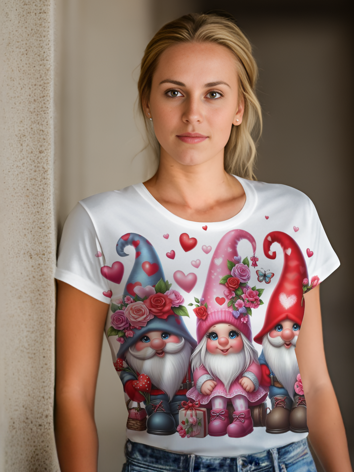 Gnomes Valentine Sublimation/DTF T-Shirt Images Bundle