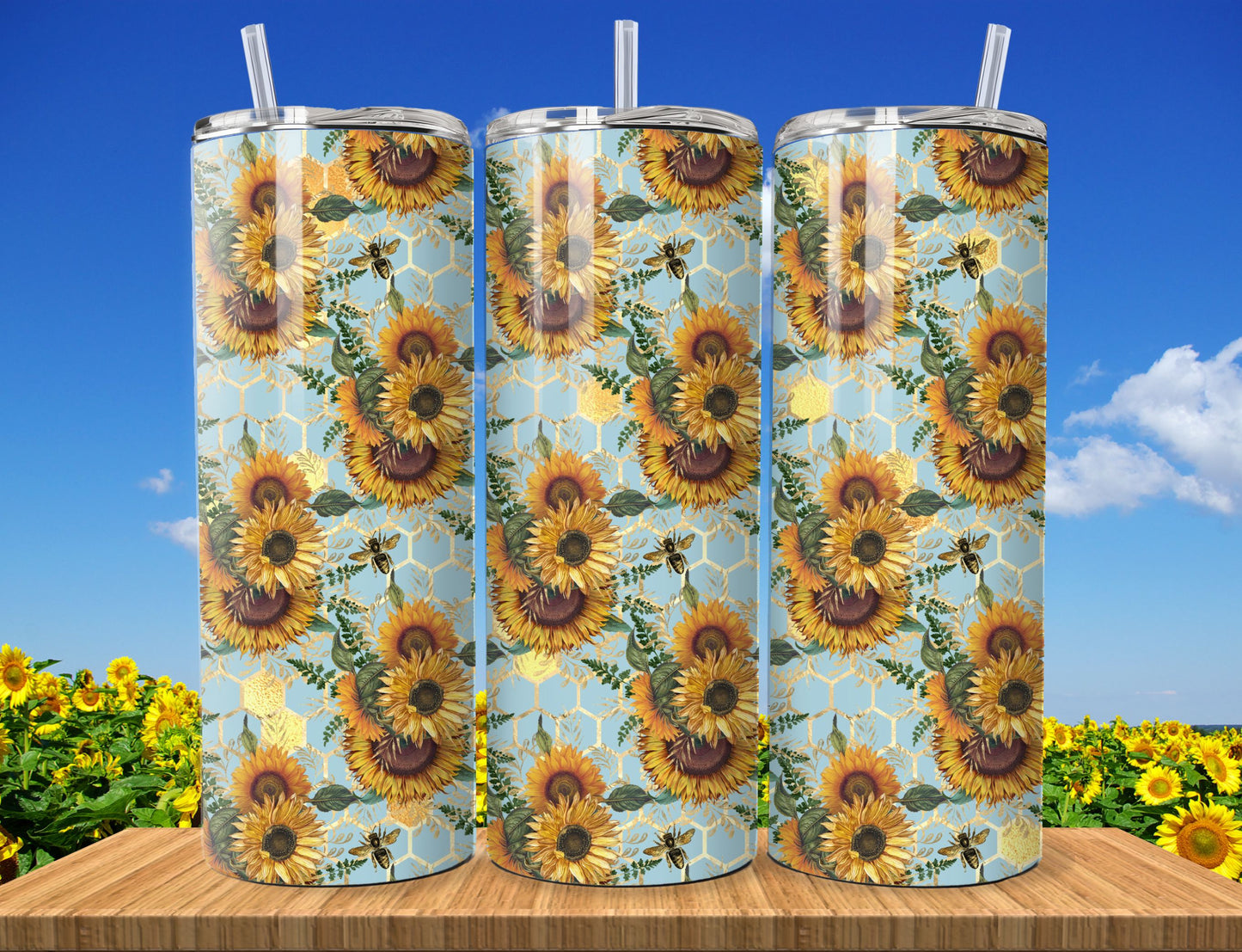 Sunflowers Sublimation 20oz Images Bundle