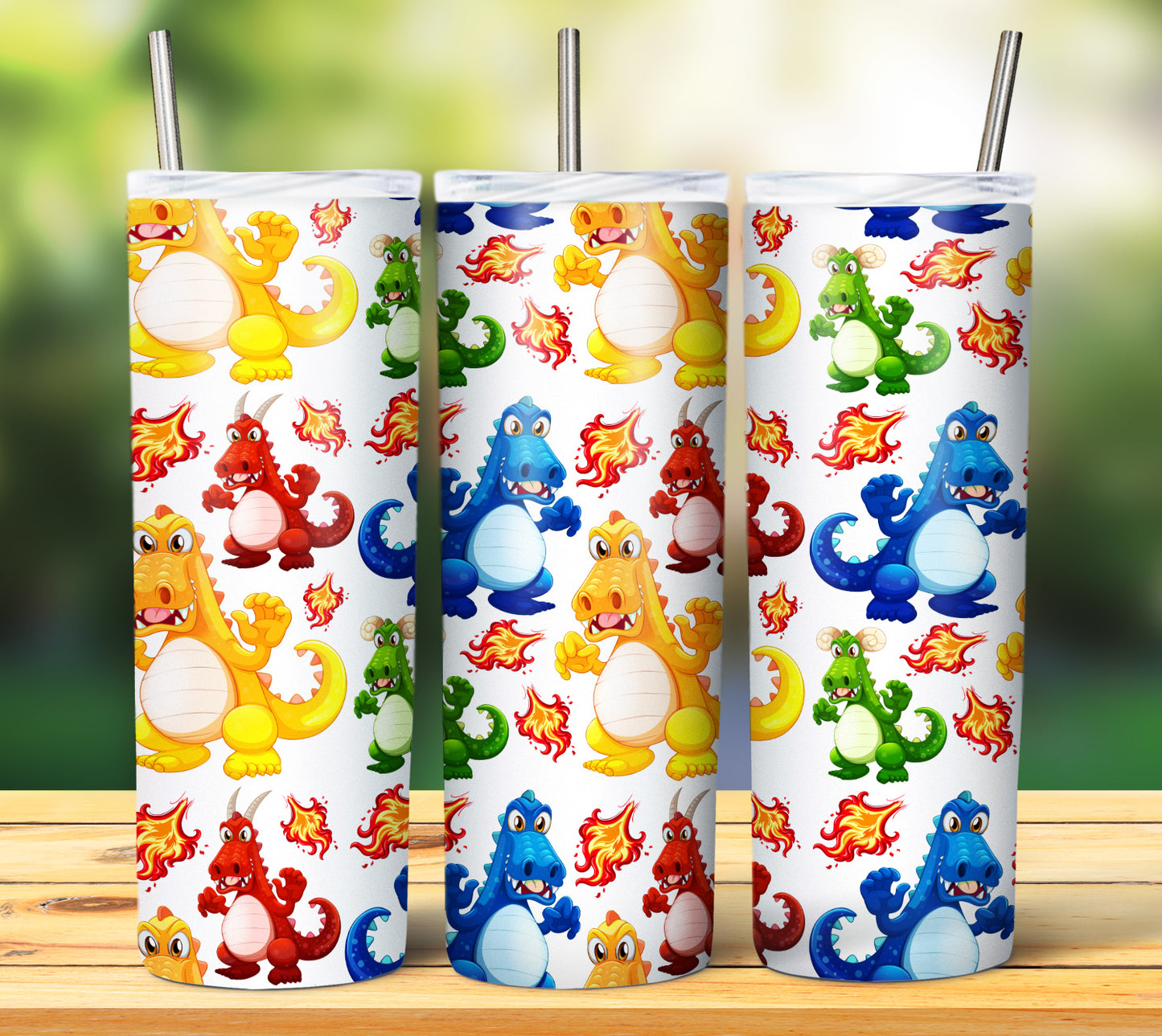 20 Dino Sublimation Tumbler Images Bundle 20 oz & Kid