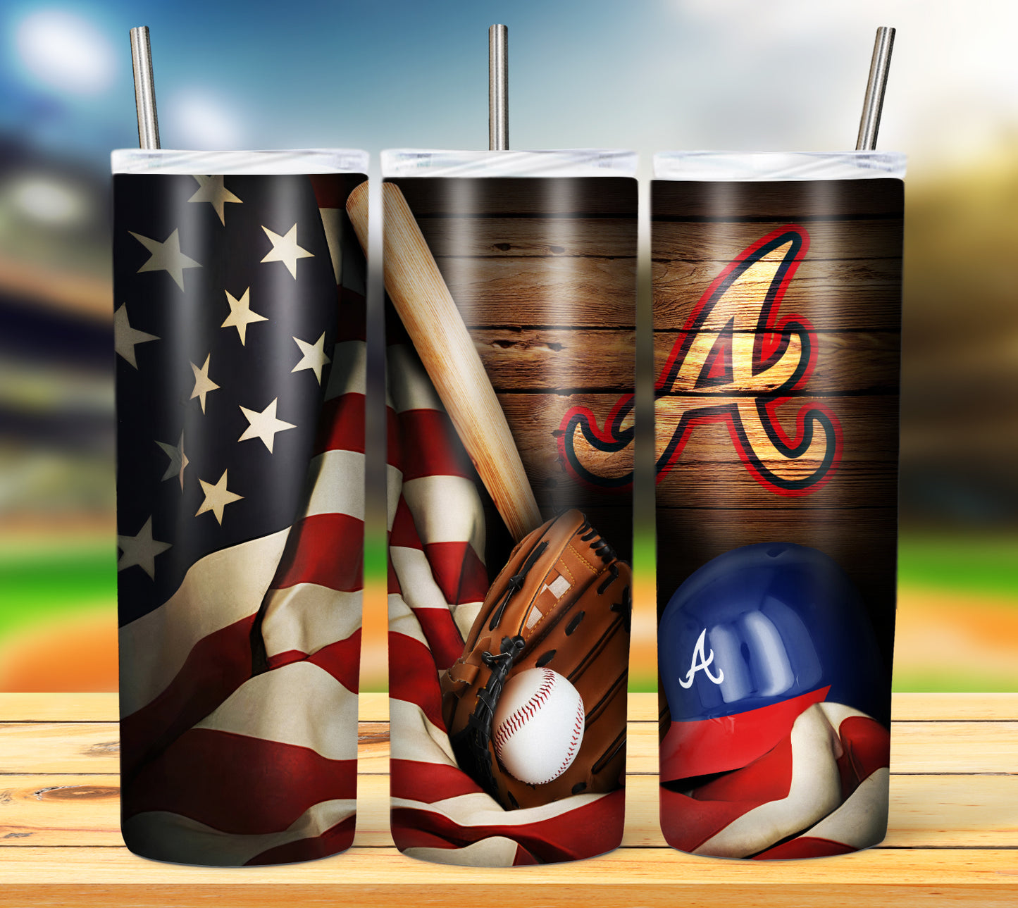 Baseball 20oz Sublimation Tumbler Image