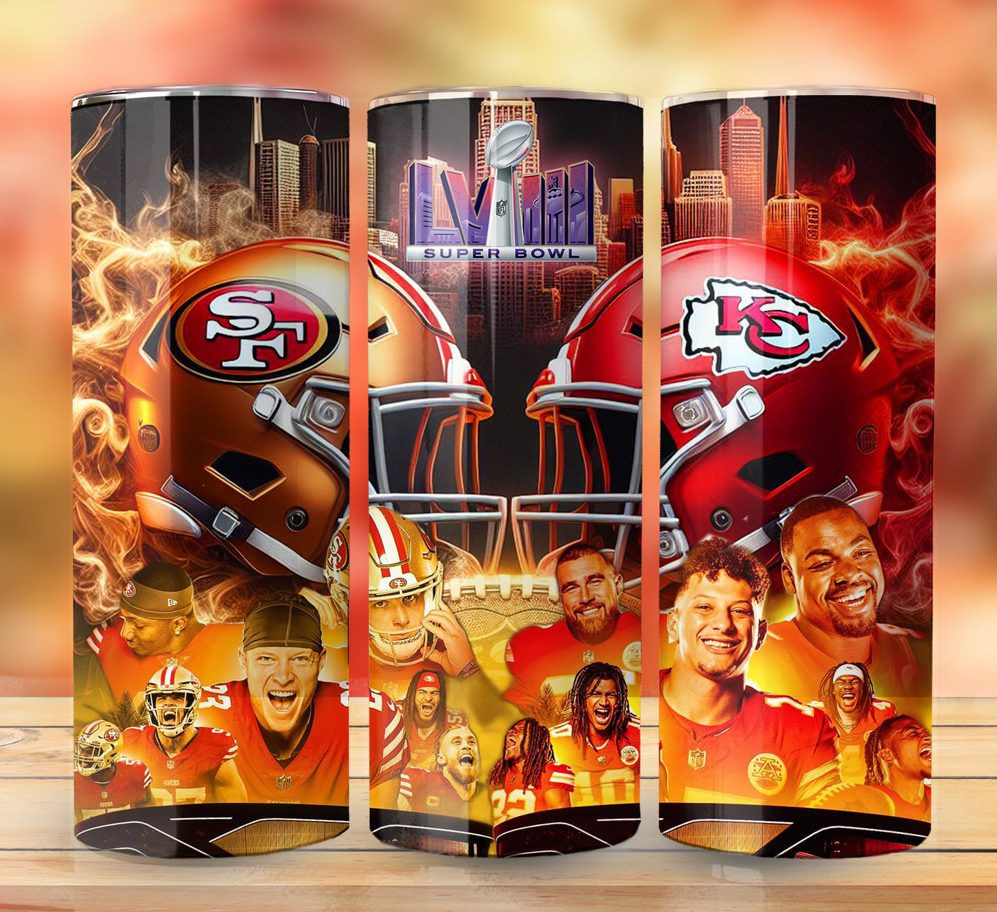 Football 20oz Sublimation Tumbler Images Bundle