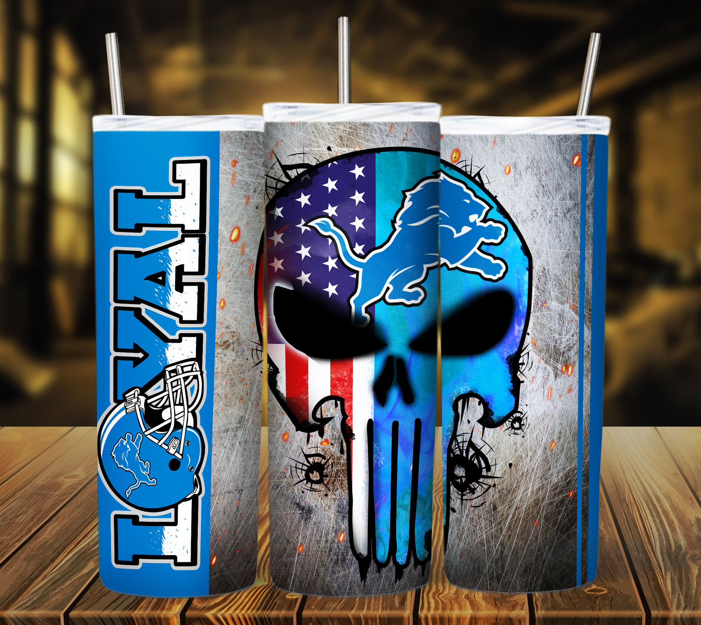 Football 20oz Sublimation Tumbler Image