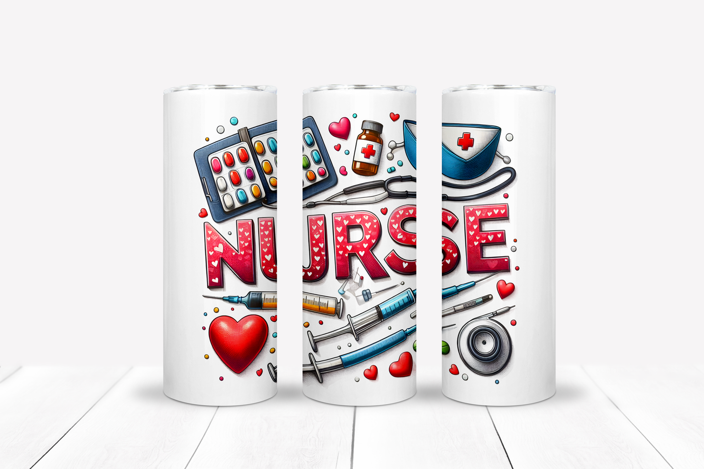 Nurse 20oz Sublimation Tumbler Bundle