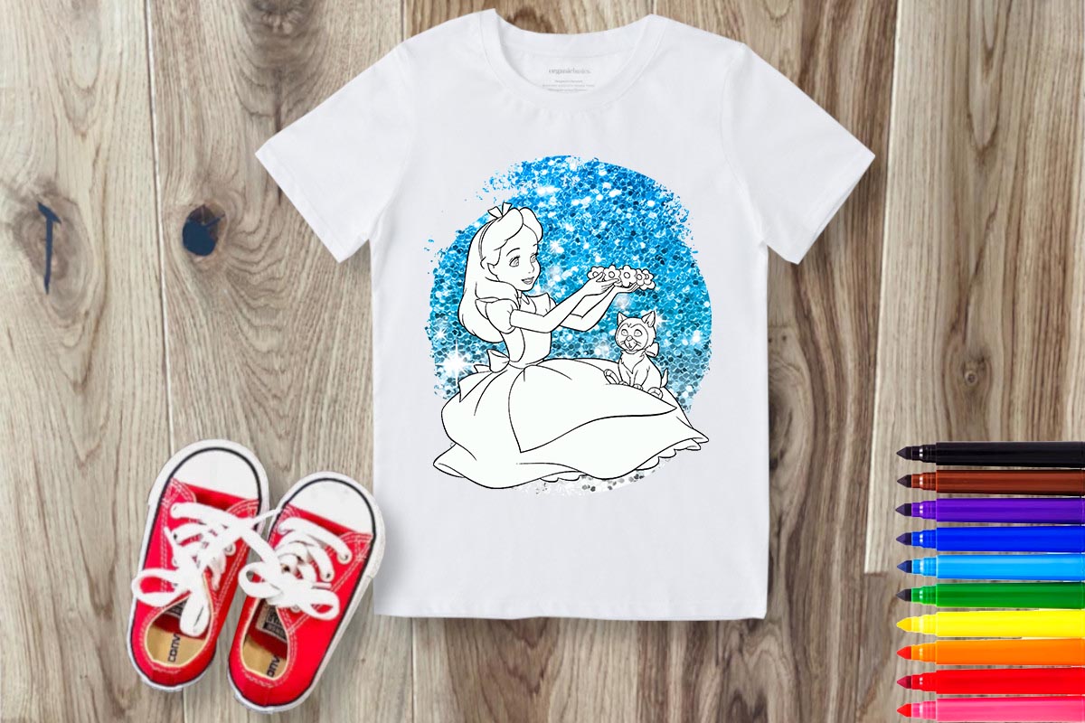 Coloring Cartoon Sublimation/DTF T-Shirt Images Bundle