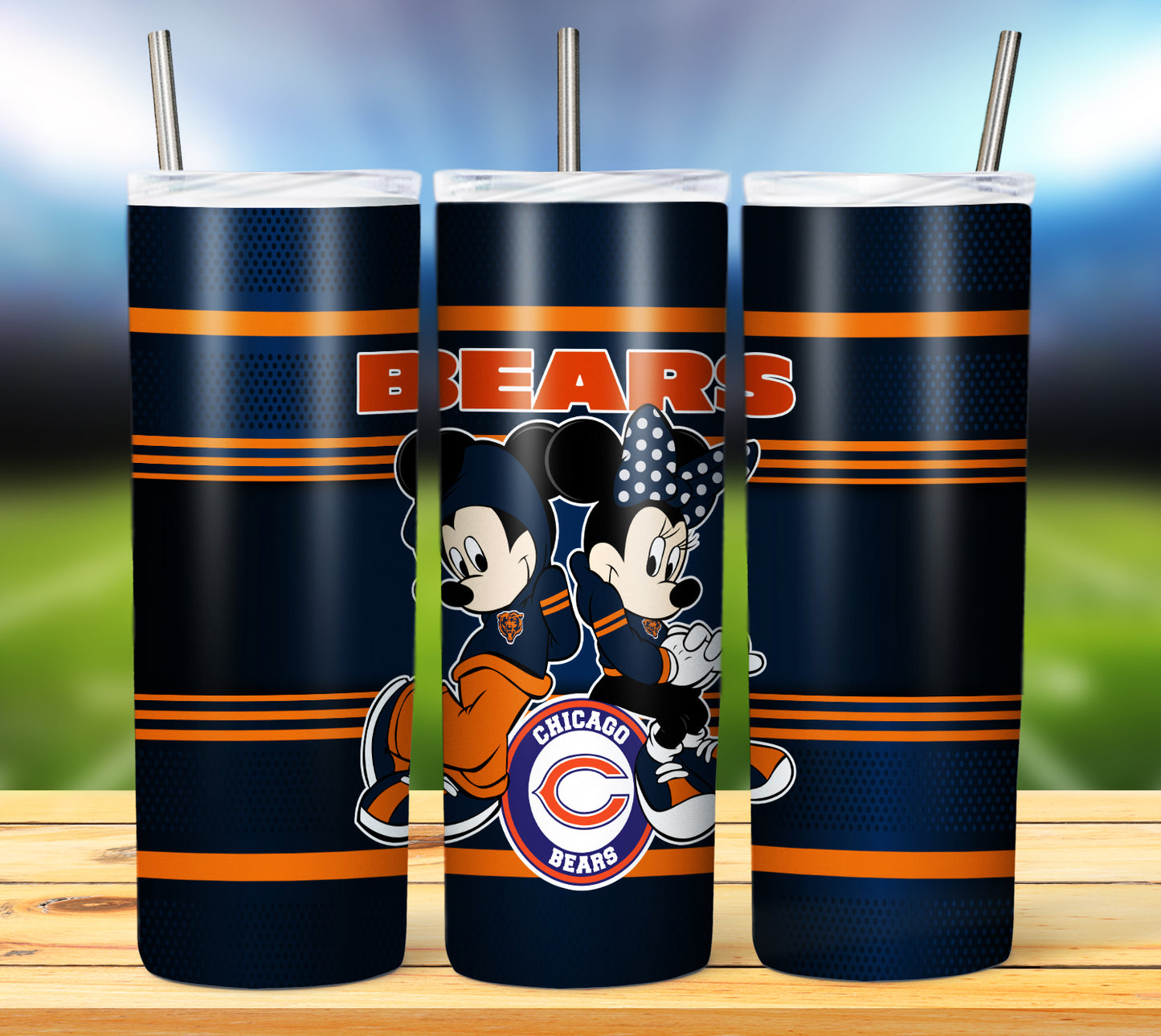 Football 20oz Sublimation Tumbler Image