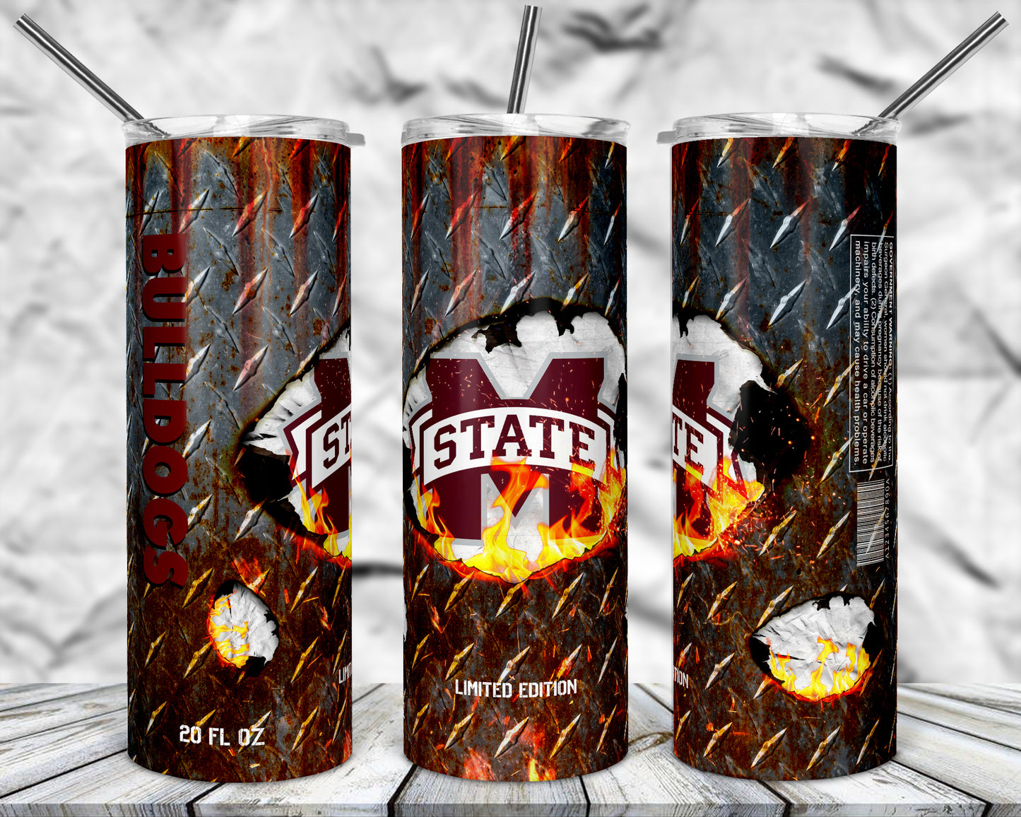 Rust College 20oz Sublimation Tumbler Images Bundle