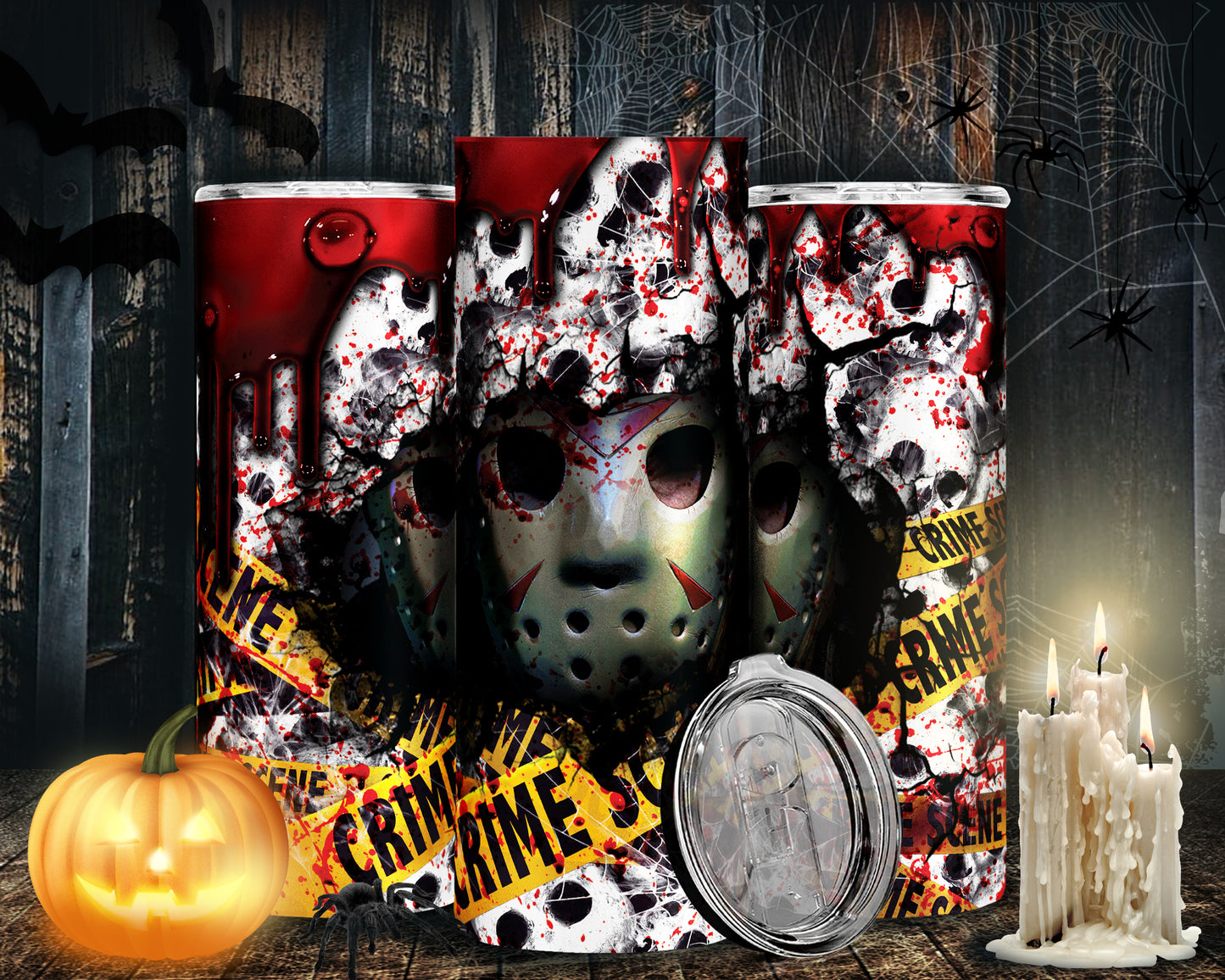 30 Horror Halloween Sublimation 20oz Images Bundle