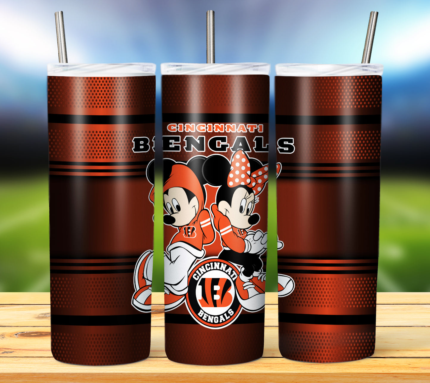 Football 20oz Sublimation Tumbler Image